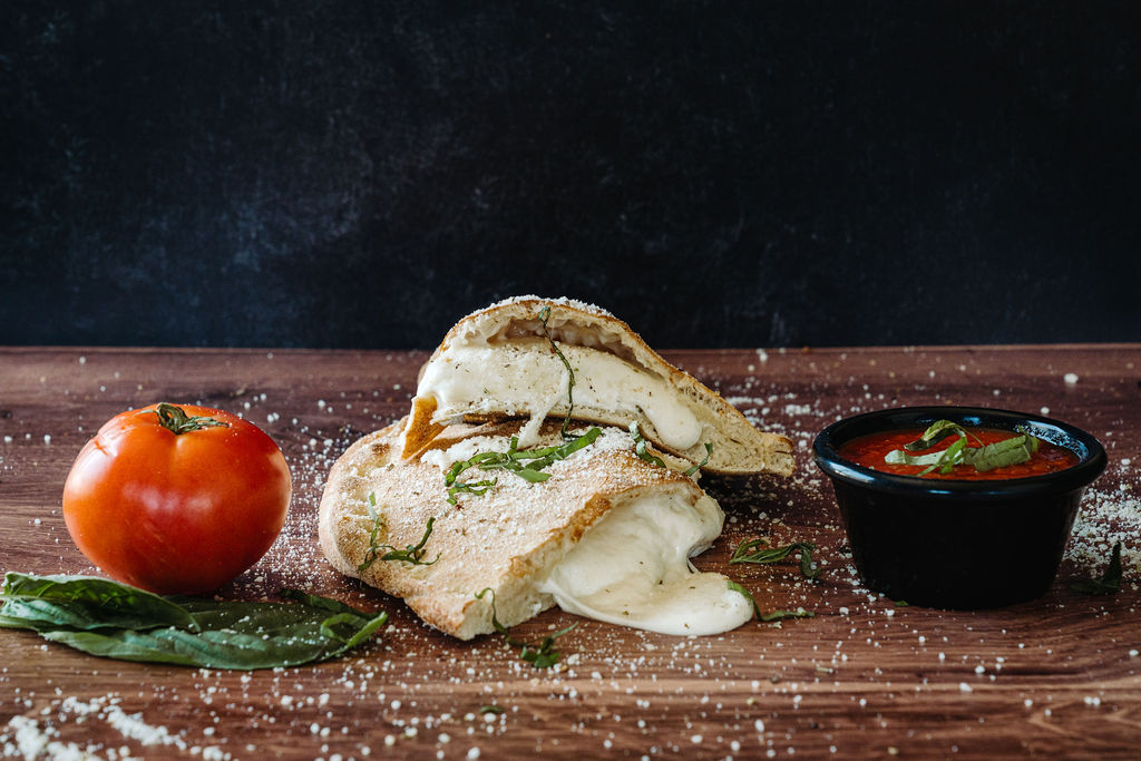 Calzone with sauce